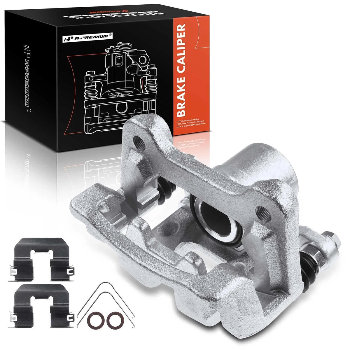 A-Premium Rear Right Brake Caliper w/ Bracket for Hyundai Tucson Kia Sportage (14151509, 345257)