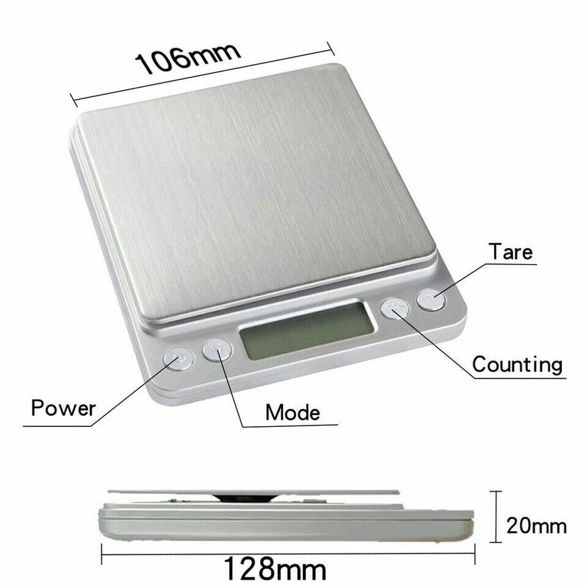 Digital Pocket Scale 200g x 0.01g for Jewelry Balance Weight