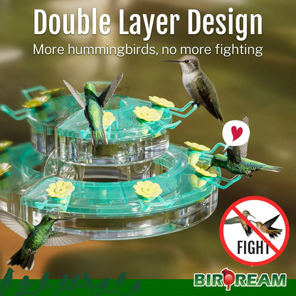 Hummingbird Feeder for Outdoors (1 Pack) - Green