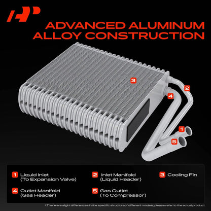 A/C Evaporator Core for Dodge Dakota (1994–2000) EV8009PFXC, 4885441AA