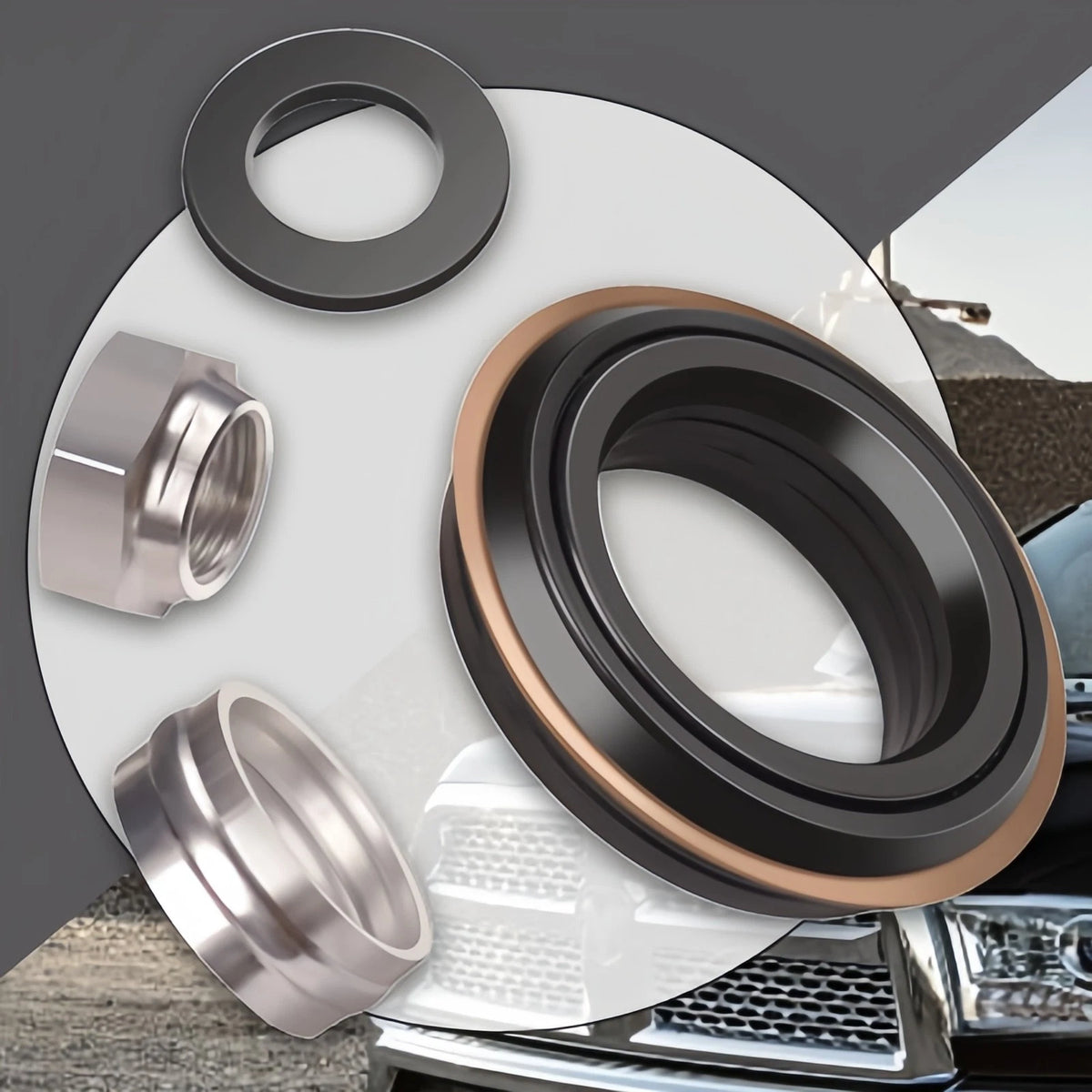 Front Axle Pinion Seal Kit for Dodge Ram 2500 3500 4X4 (2003–2017)