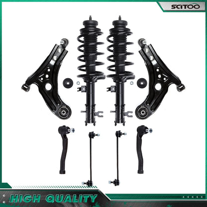 Set of 4 Front Struts Lower Control Arms Sway Bar Kit for Chevy Aveo/Aveo5/Pontiac G3 (2004–2011)