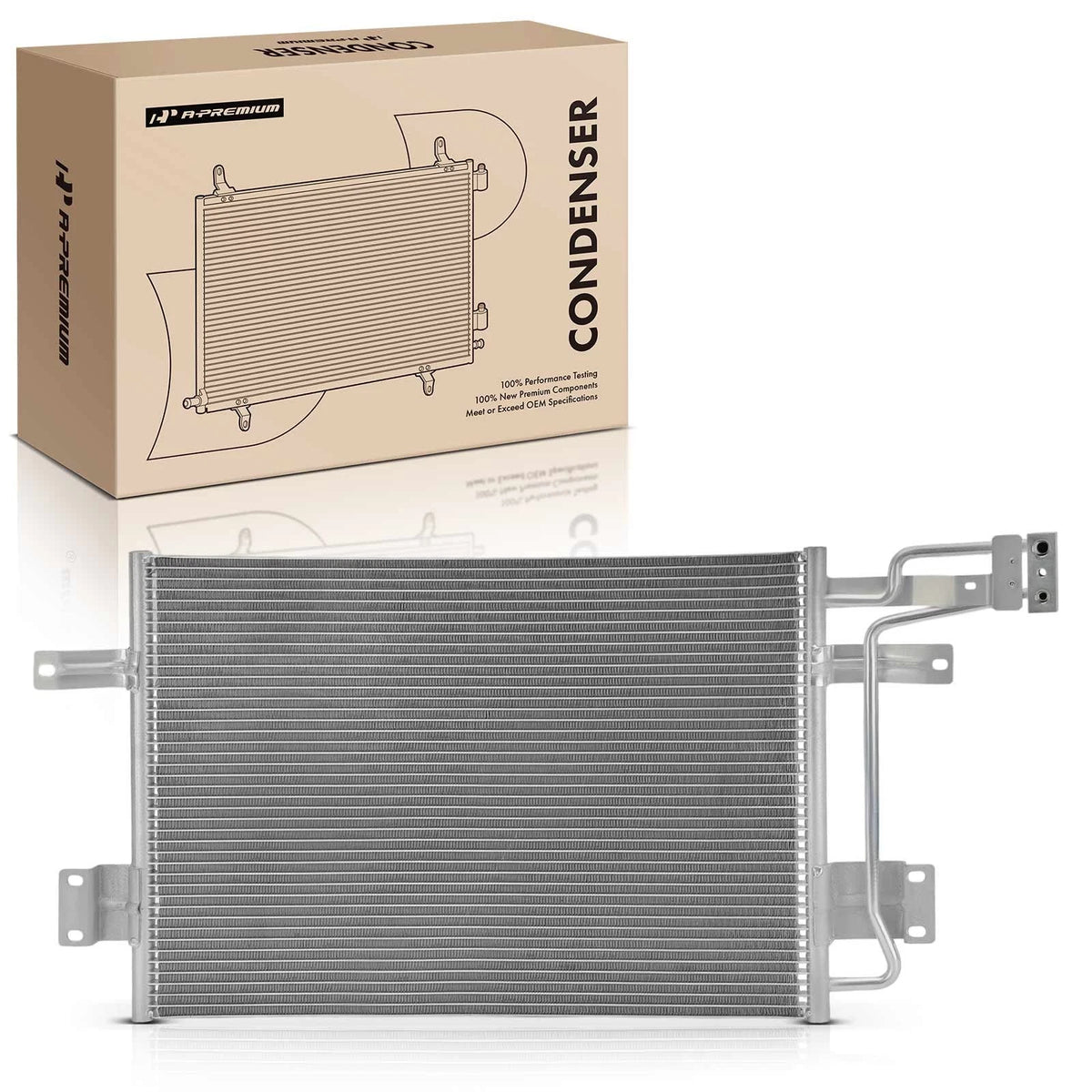 A/C Condenser w/ Bracket for Dodge Dakota (4216922, 4216992, 4216992AB, 3327)