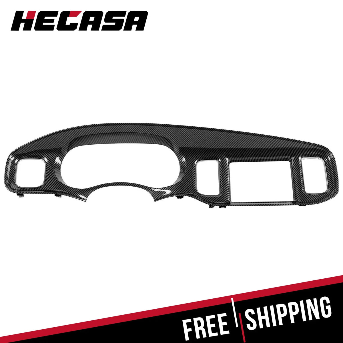 Instrument Dash Panel Cluster Bezel for Dodge Charger (2011–2014) Carbon Fiber Style