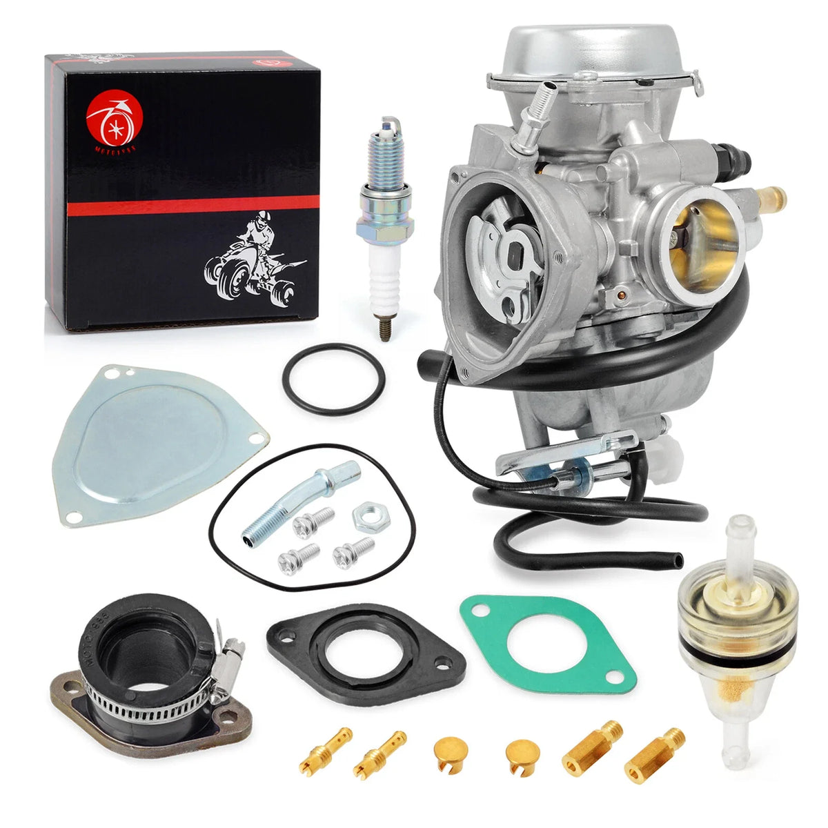 Carburetor w/ INTAKE PIPE 2x4 for Suzuki Quadsport Z250 LTZ250 (2004–2009)