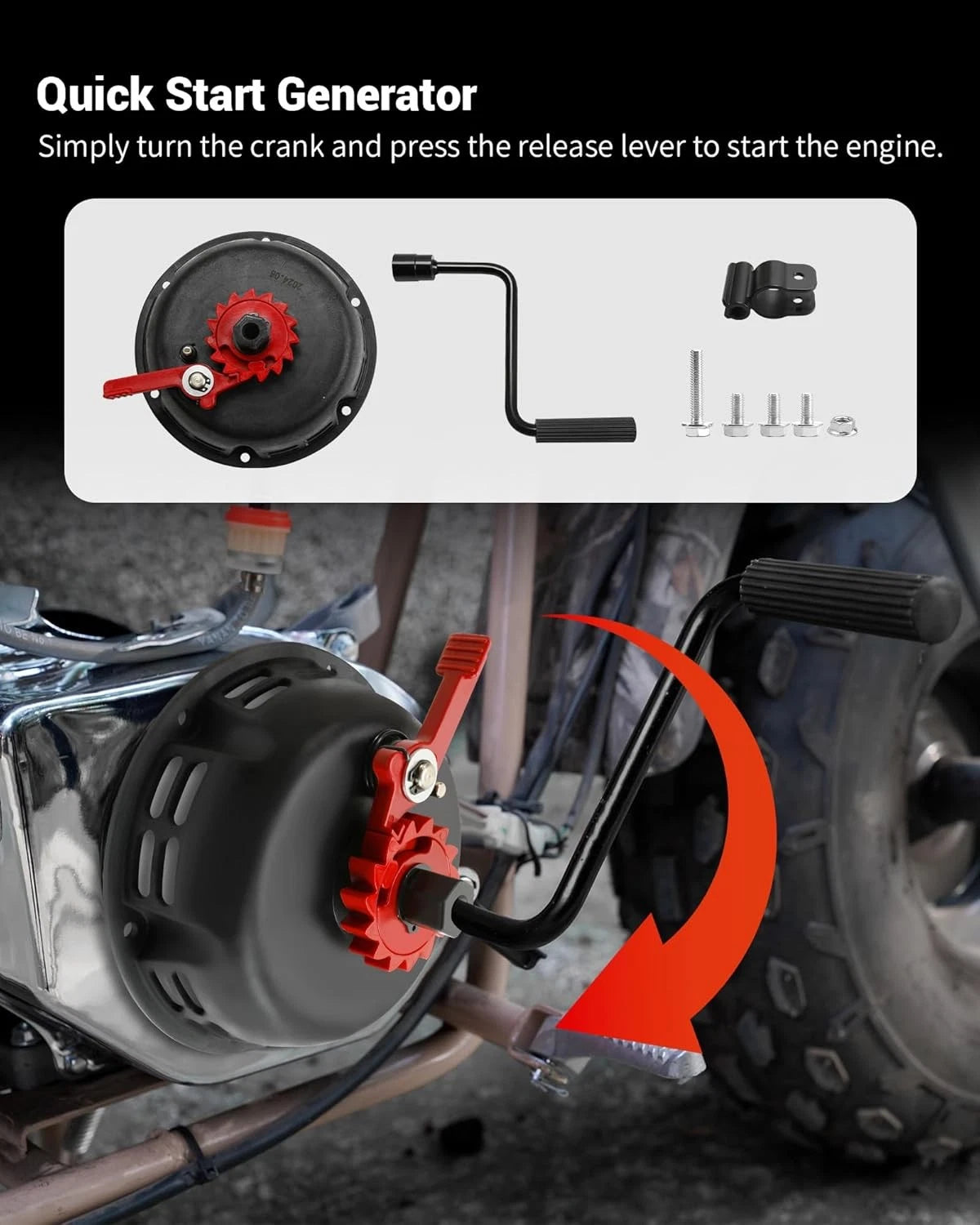 Recoil Starter Assembly for Predator