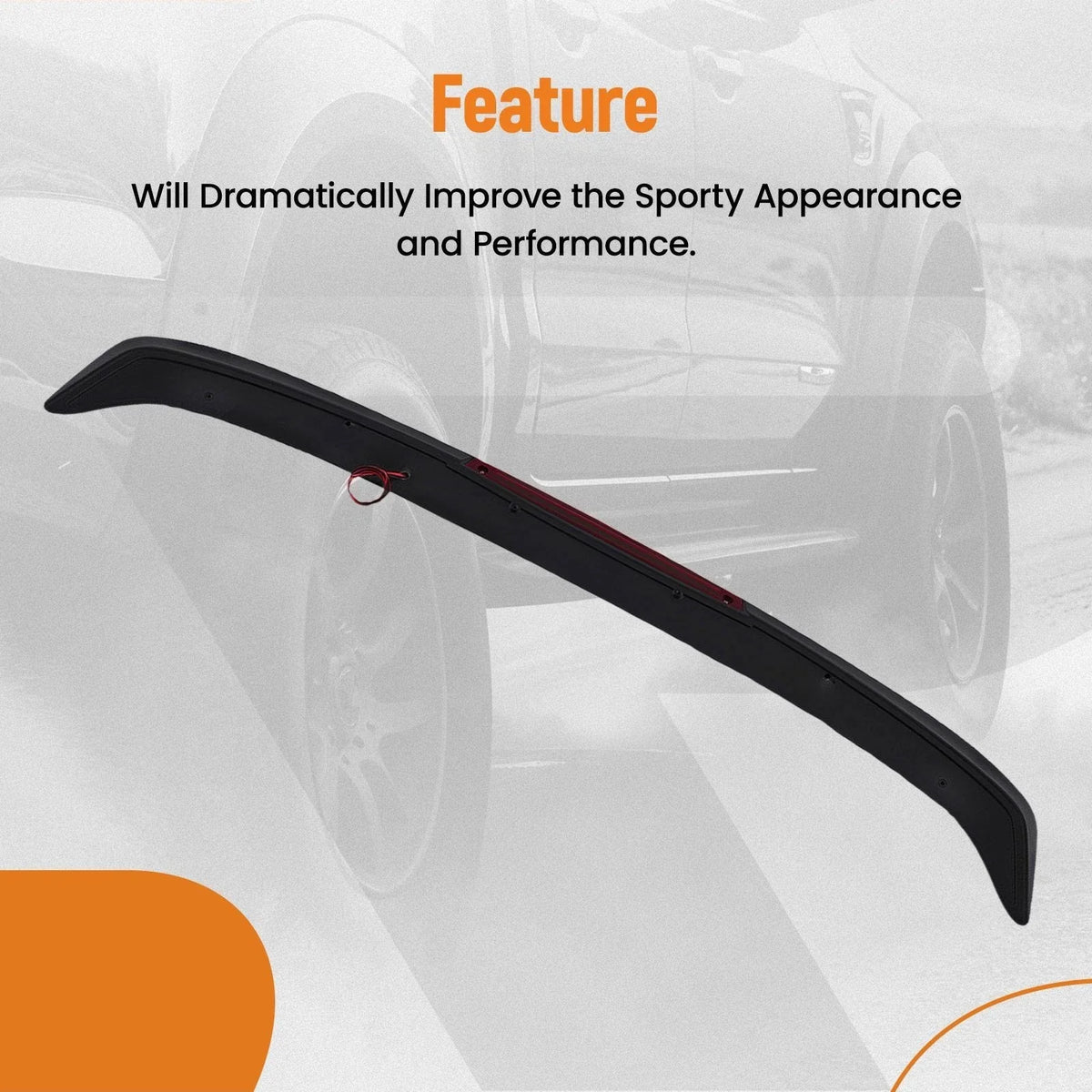 Matte Black Spoiler Wing for Nissan Altima (2016–2018)