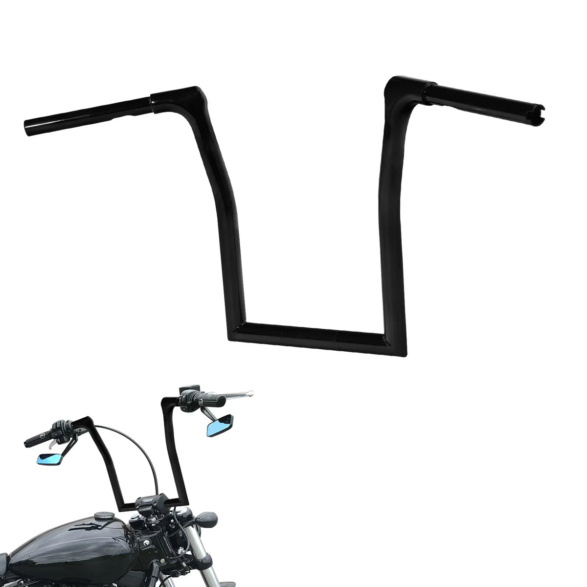 14" Rise 1.25" Fat Ape Hanger Handlebar for Harley Road King (2014–2023)