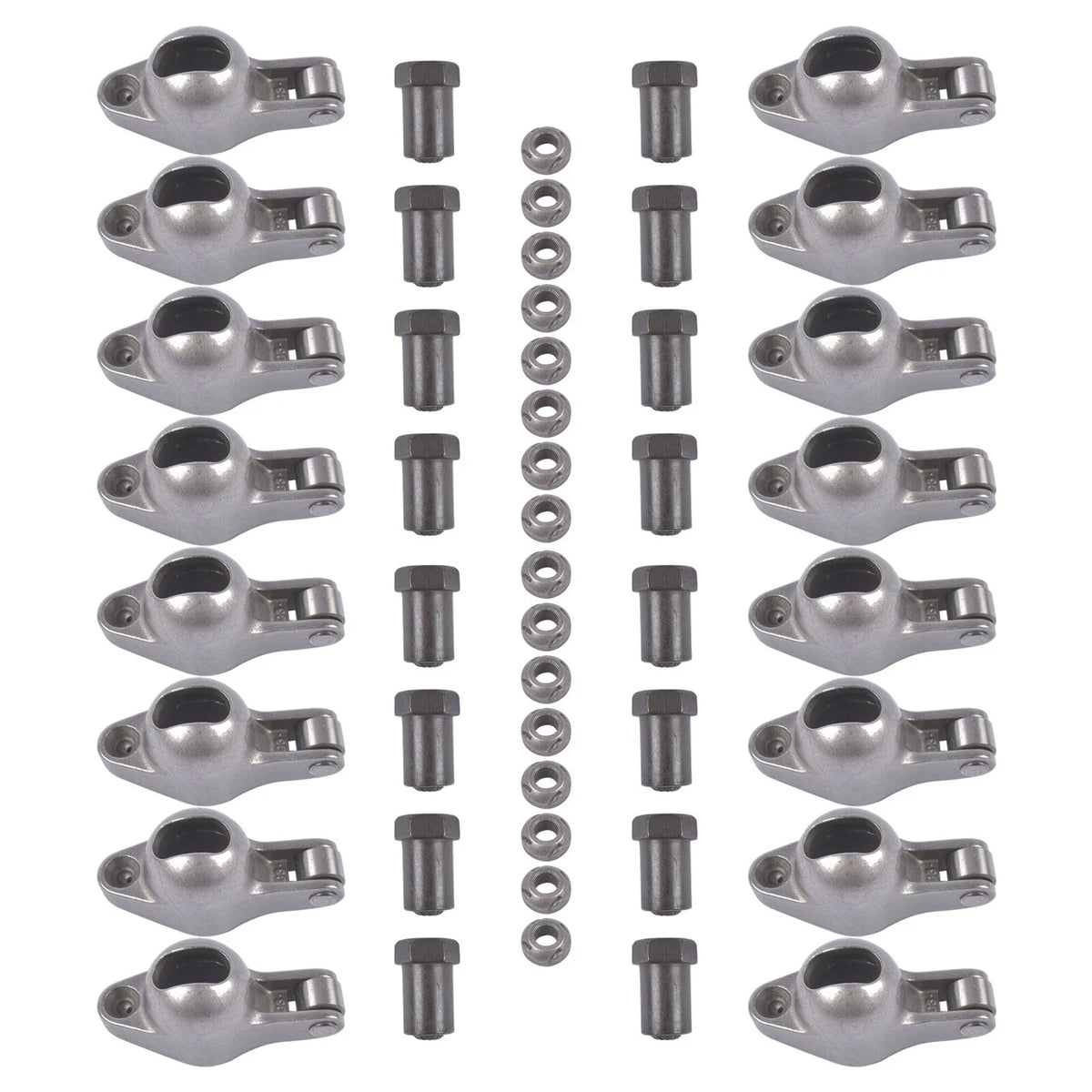 16Pcs Rocker Arms Set for Small Block Chevy SBC (262–400) Roller Tip