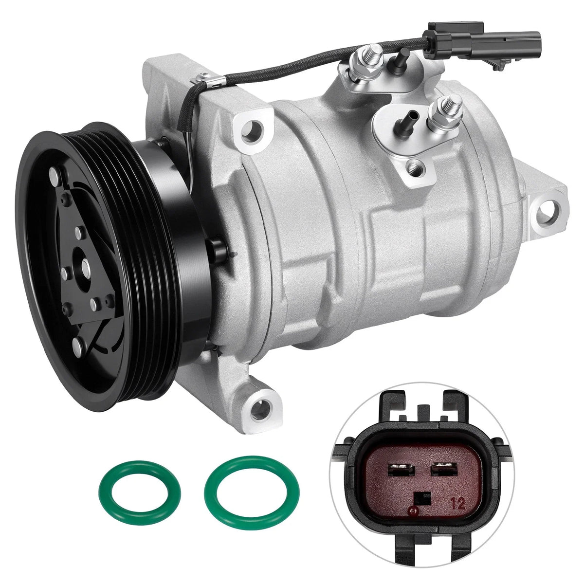 A/C Compressor with Clutch for Chrysler 300 Dodge Magnum (2005–2006) 98333