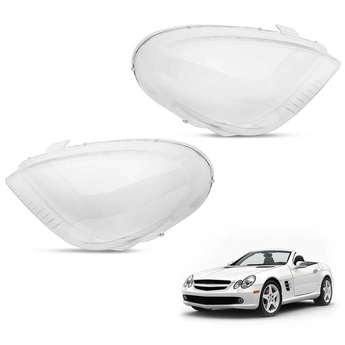 Clear Front Headlight Lens Cover for Mercedes-Benz SLK R171 (2005–2011)