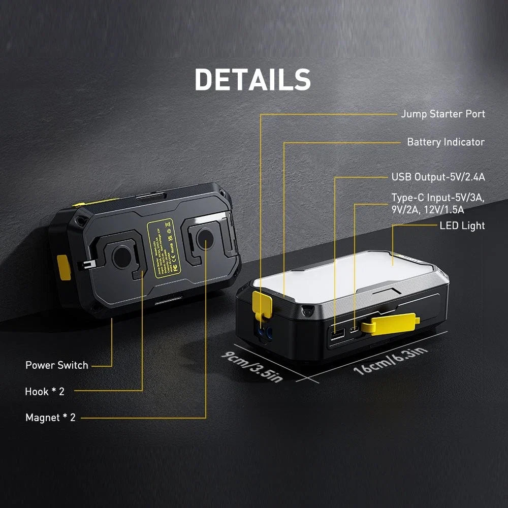 J101 Portable Car Jump Starter Booster Power Bank Battery Charger
