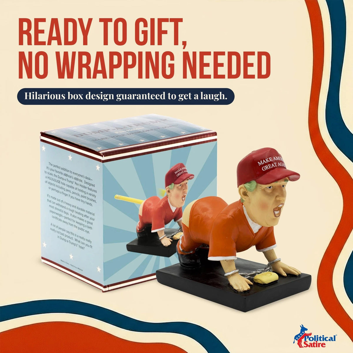 Donald Trump Pen Holder for Desk - Funny Gift for Men