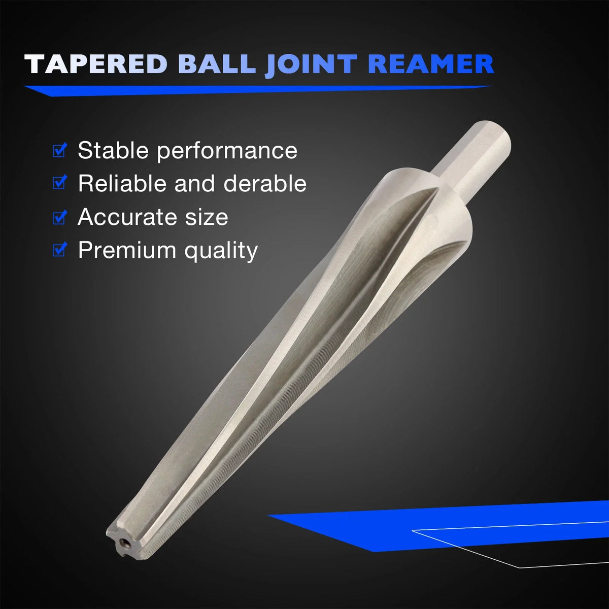 7 Degree Tapered Ball Joint Reamer for 1-1/2" Ball Joints