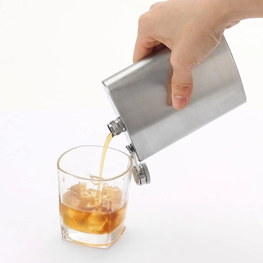 10 oz Stainless Steel Liquor Hip Flask for Alcohol Whiskey