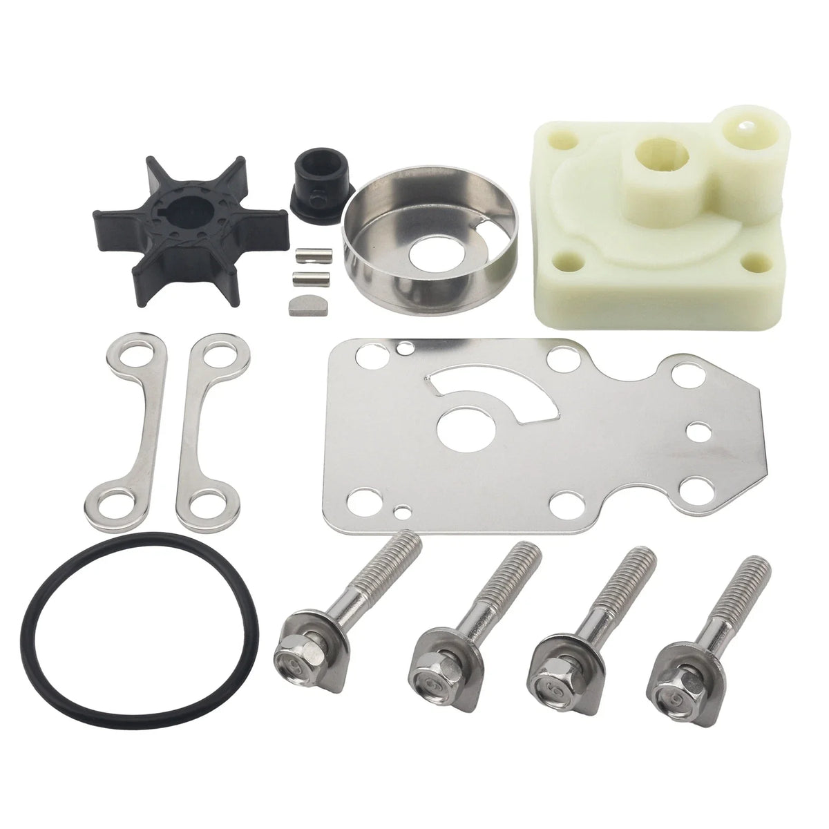 Water Pump Repair Kit for Yamaha 4 Stroke 15 20 HP Outboard Motor (2000–2023)