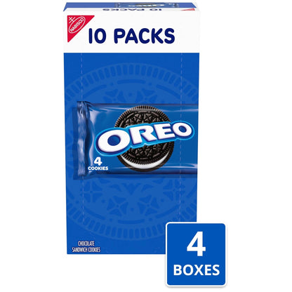 Set of 40 OREO Chocolate Sandwich Cookies Snack Packs (1.59 oz each)