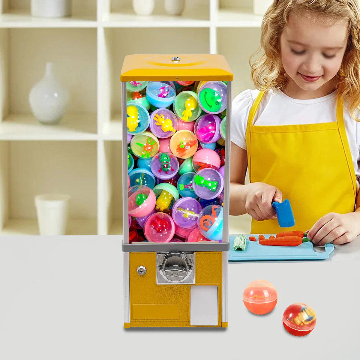 Ball Candy Vending Machine for Retail Store (4.5 to 5cm Capsules)