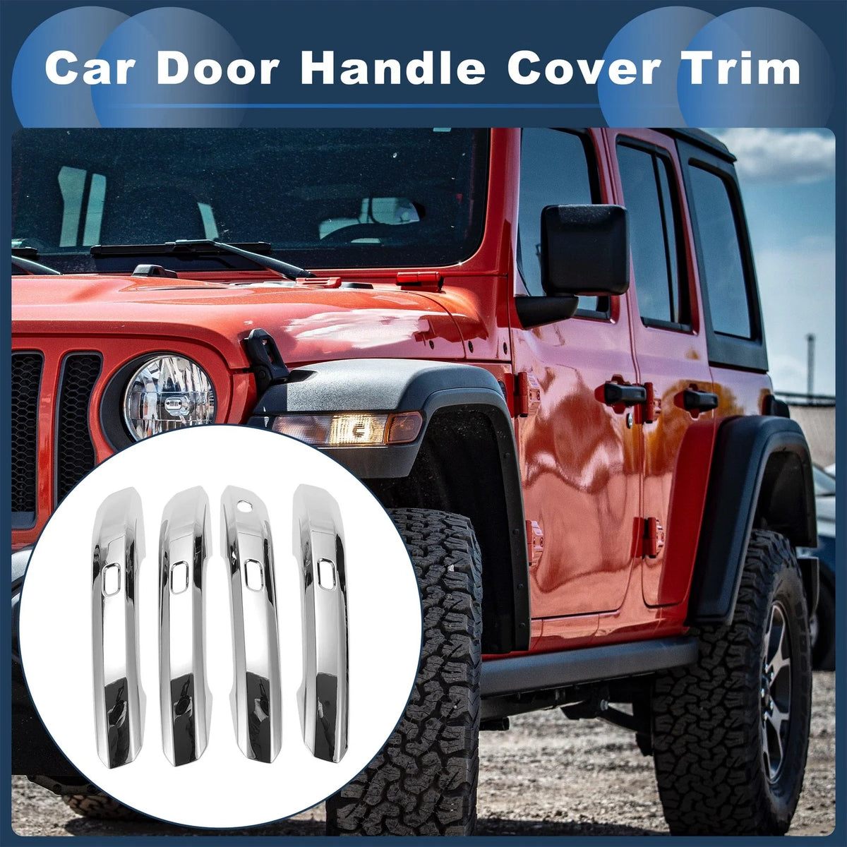 Car Door Handle Cover Trim for Audi Q5 (2018–2019)