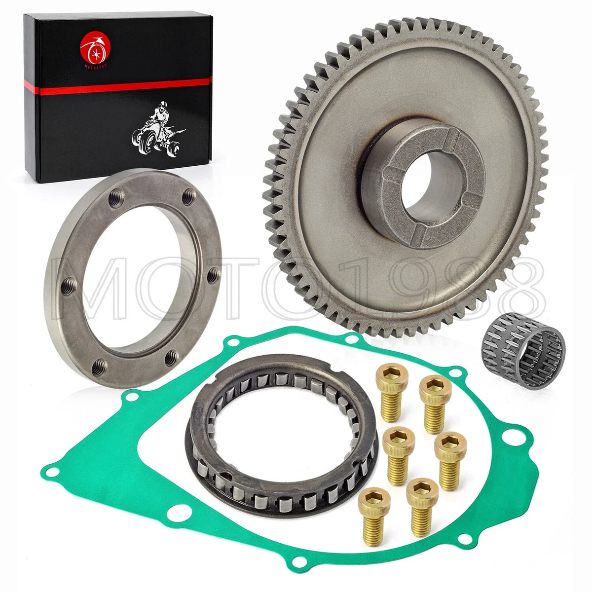 One Way Bearing Starter Clutch Kit Idler Gear for Yamaha Warrior 350 (1987–2004)