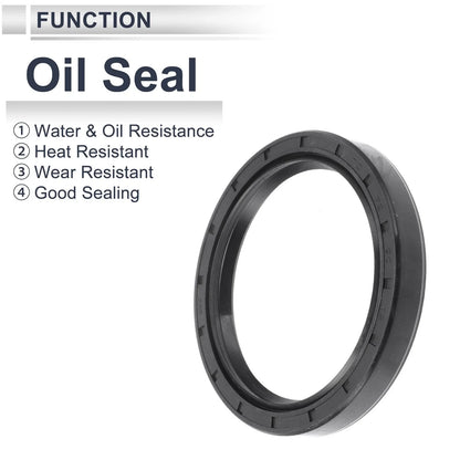 Set of 5 Oil Seal Rotary Shaft Seal Nitrile Rubber 72x90x12mm