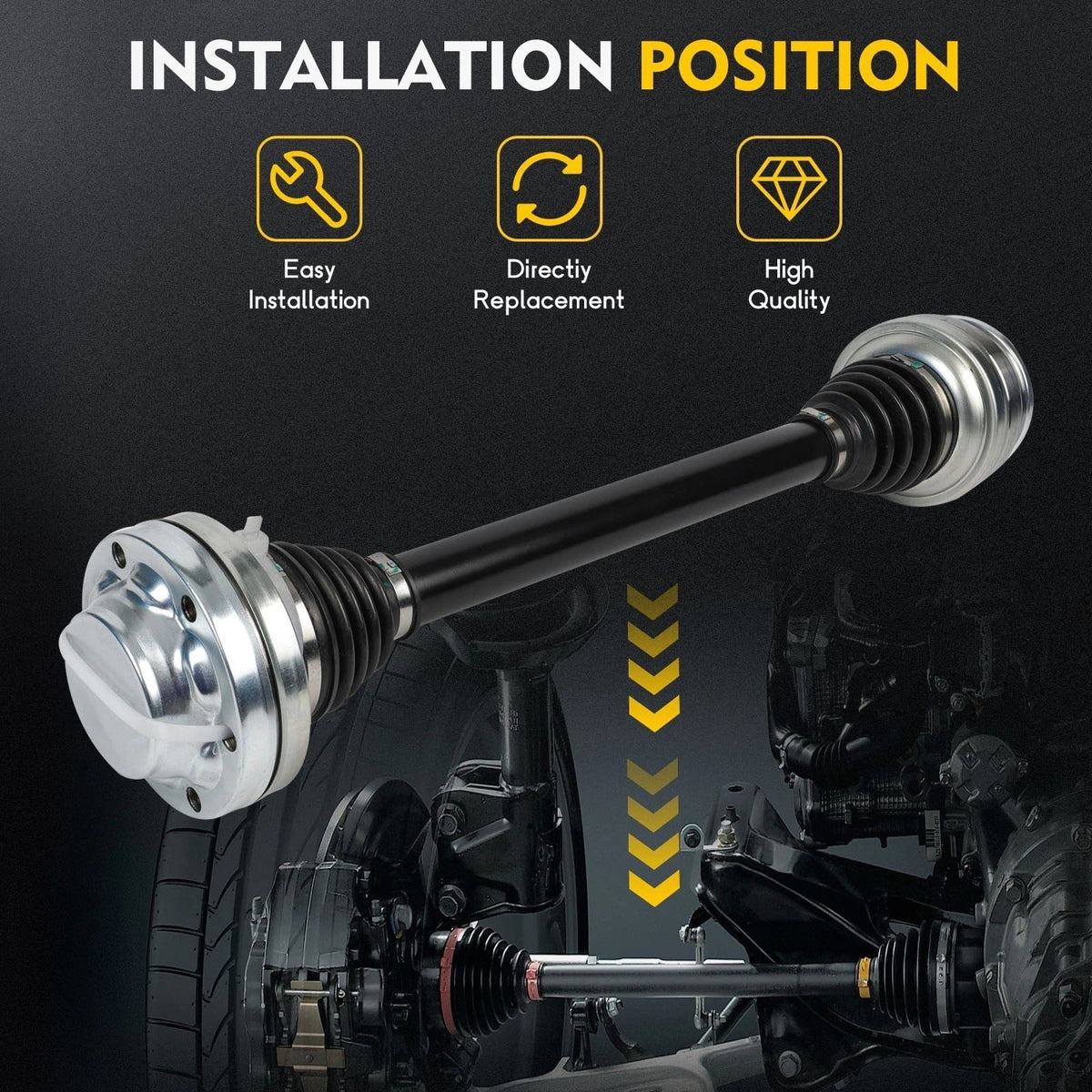 CV Axle Shaft Assembly for Audi RS Q8, Q7 (2017–2021)