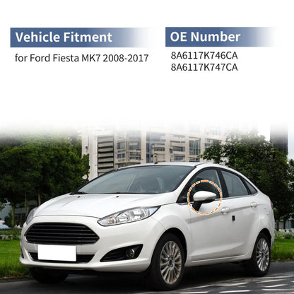 Mirror Cover Cap Set for Ford Fiesta MK7 (2008–2017)
