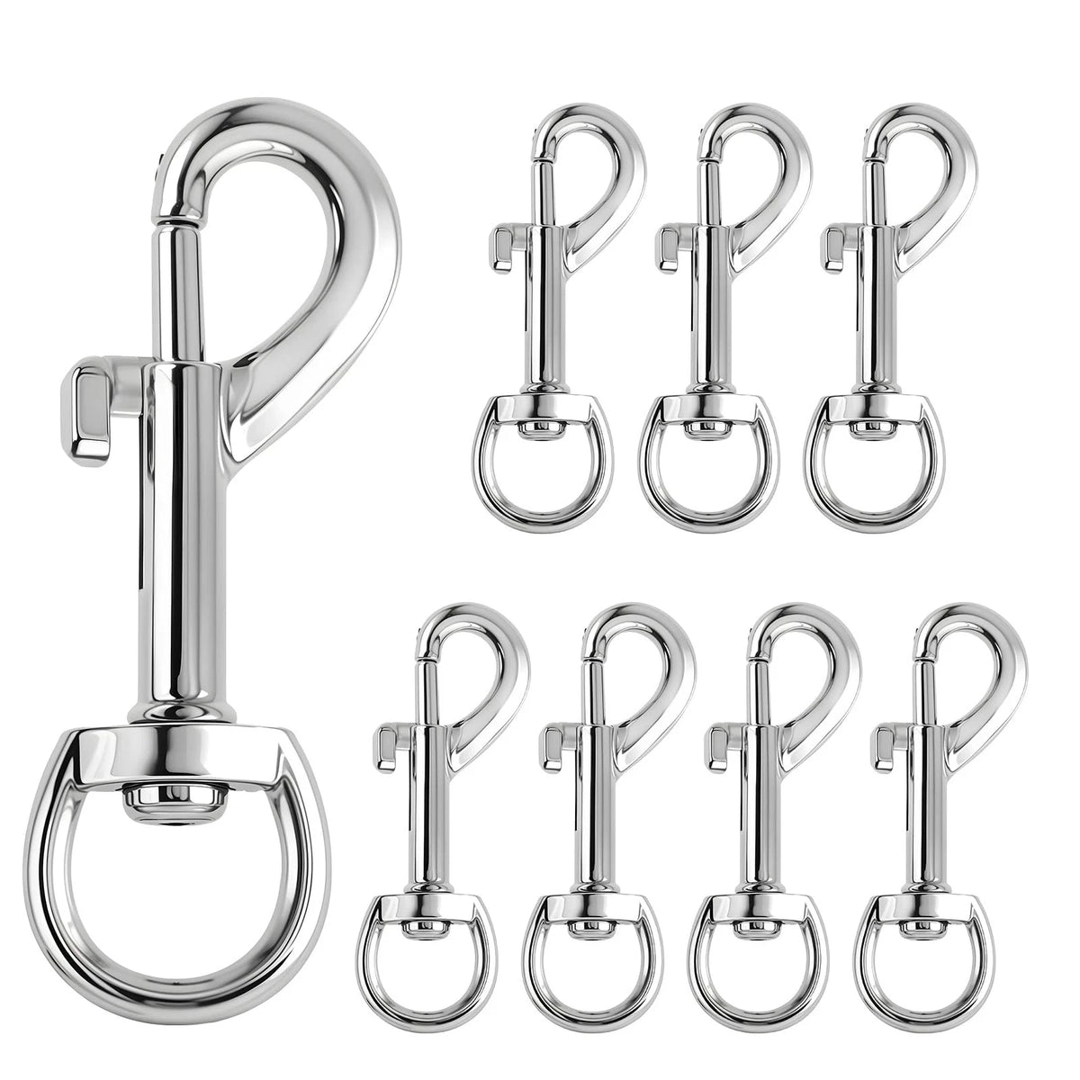 8 Pcs Swivel Eye for Universal Applications (2.67 × 0.86 × 0.4 inches)