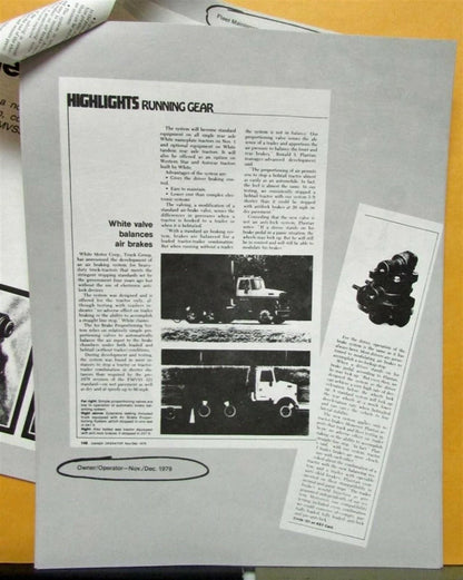 Air Brake Magazine Articles for White Trucks (1980)