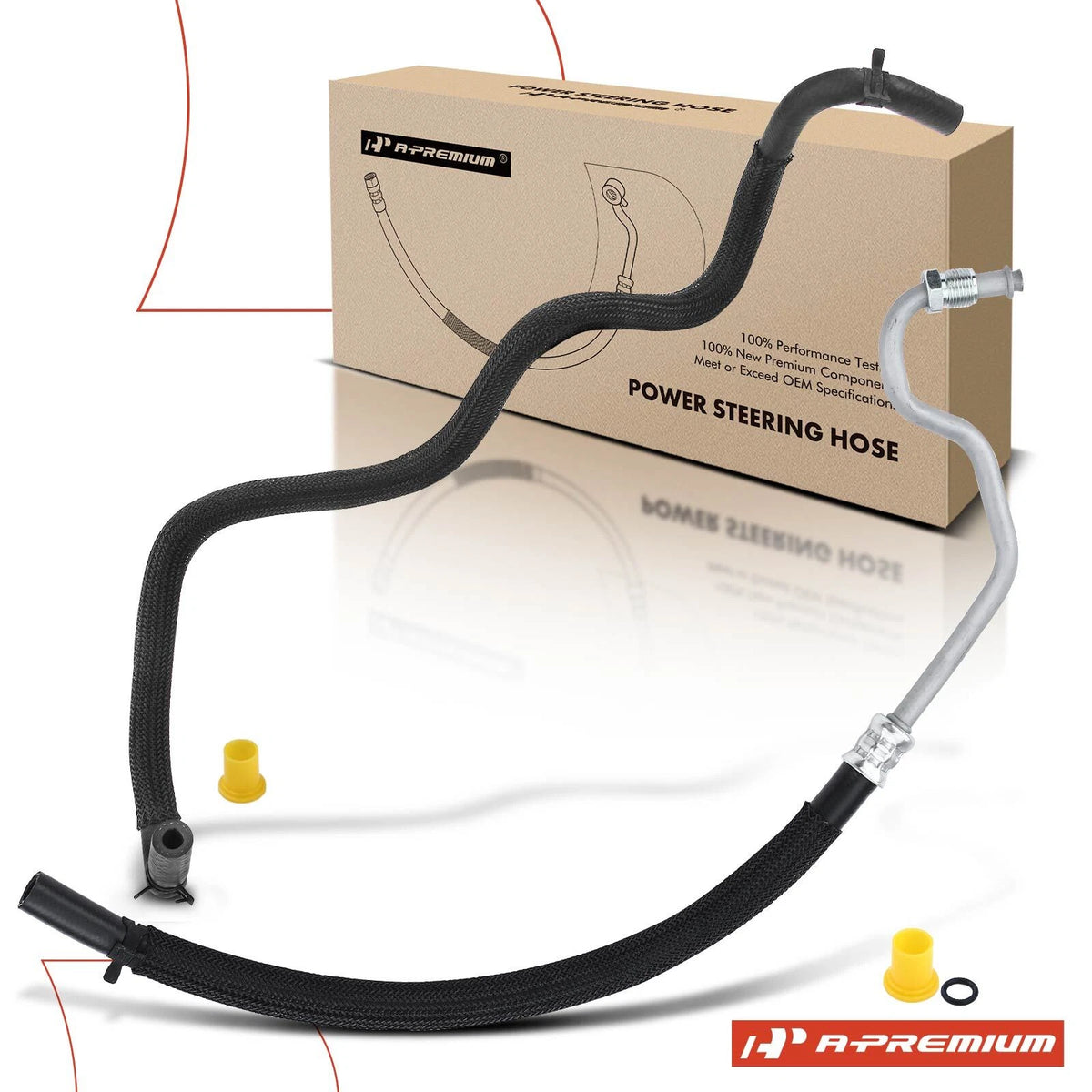 2X Power Steering Return Line Hose Assembly for Ford E-350 Super Duty (2000–2005) - 4C2Z3A713HB, 4C2Z3A713HC, 3404889, 3404360
