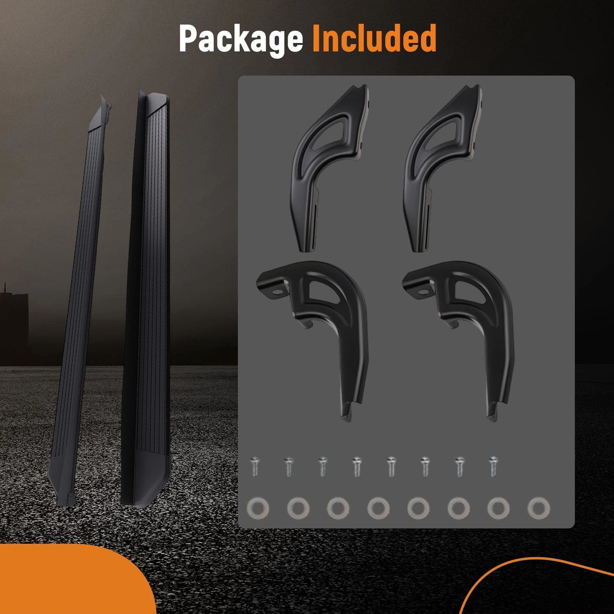 Set of 2 Non-Slip Aluminum Side Steps for Acura MDX (2022–2026) NA9P2B