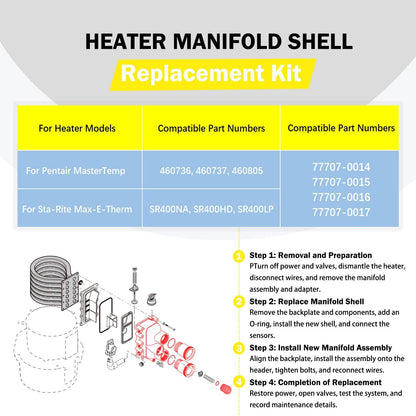 Manifold Kit for Pentair MasterTemp/Max-E-Therm 400 Pool Heater