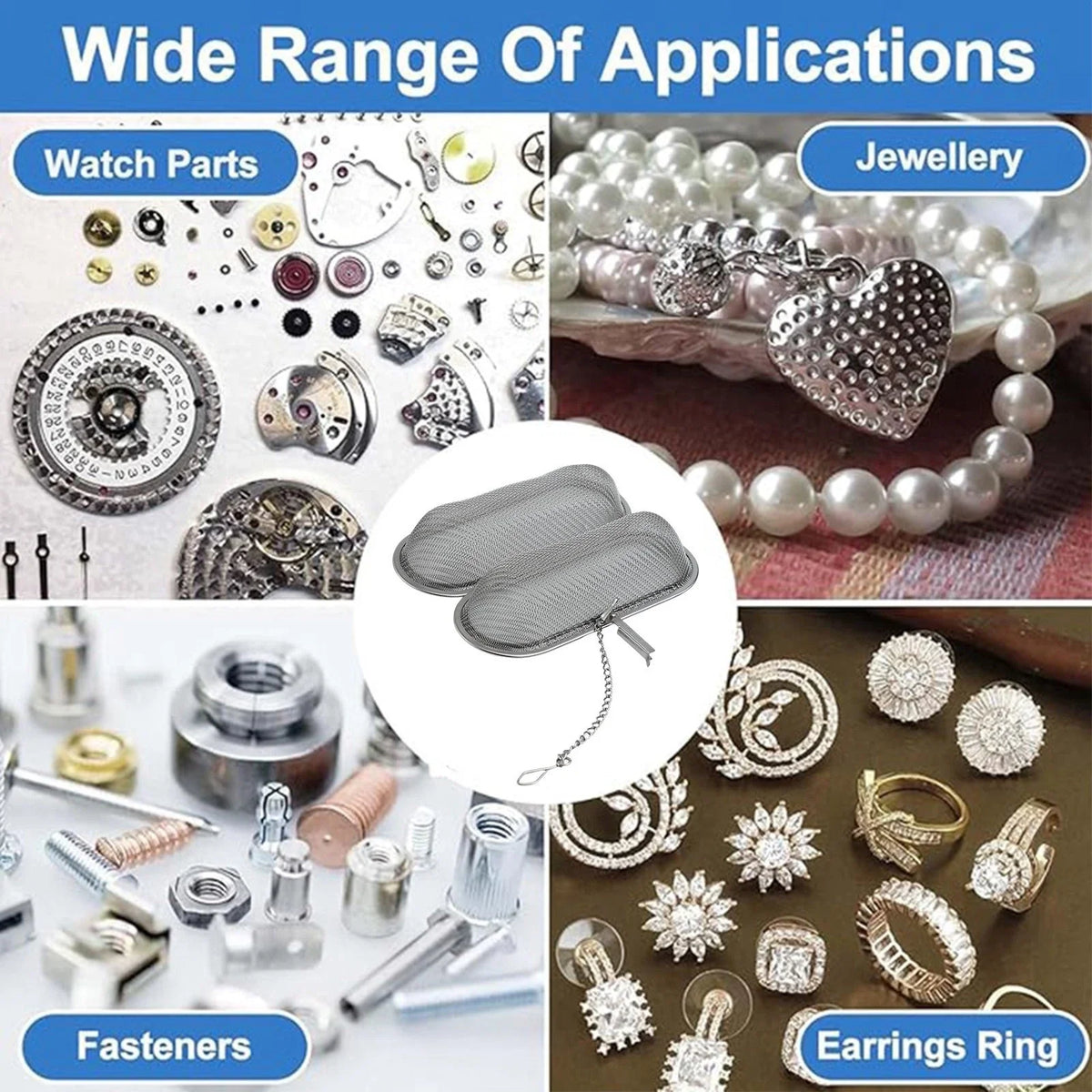 Lockable Stainless Steel Small Parts Cleaner for Household Use