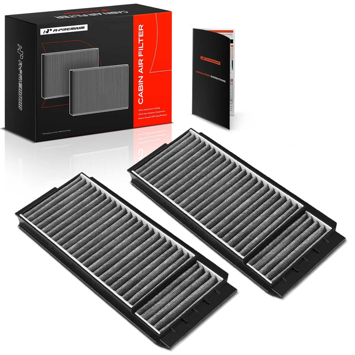 2X Activated Carbon Cabin Air Filter for Mazda 3 (2004–2009, 2006–2017) BP4K-61-J6X, CE4961J6X, 24482
