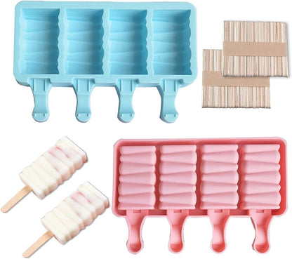Set of 2 Silicone Cakesicle Molds for Ice Cream Treats