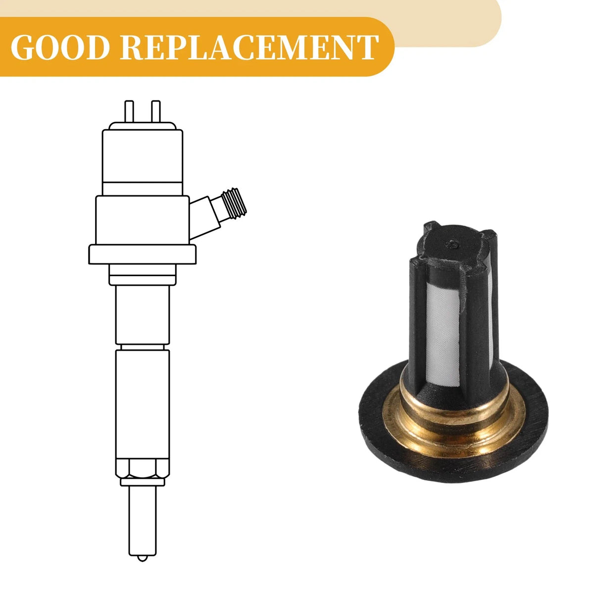 25 Pcs Fuel Injector Filter Basket for Honda 