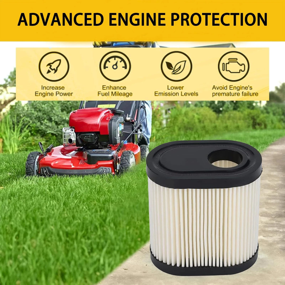 Air Filter for Toro Recycler 22 GTS 6.5HP (20016)