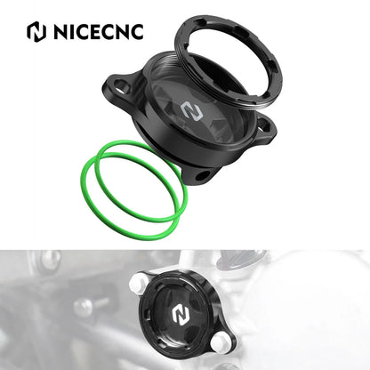 NICECNC Oil Filter Cover Cap for Honda TRX450ER (2006–2014) Black