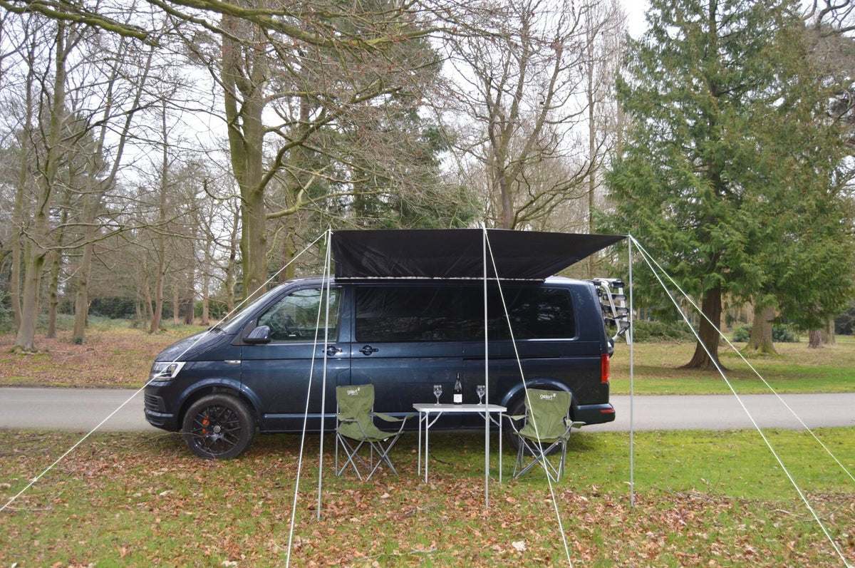 2X Awning Canopy for Campervan Caravan (BLACK)