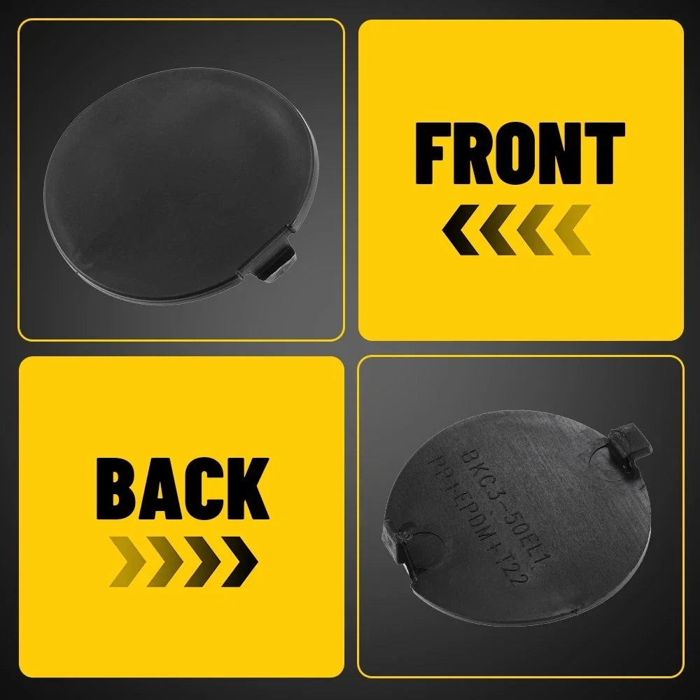 Set of 2 Rear Tow Hook Cover Caps BHN1-50-EL1-BB for Mazda 3 (2014–2016)