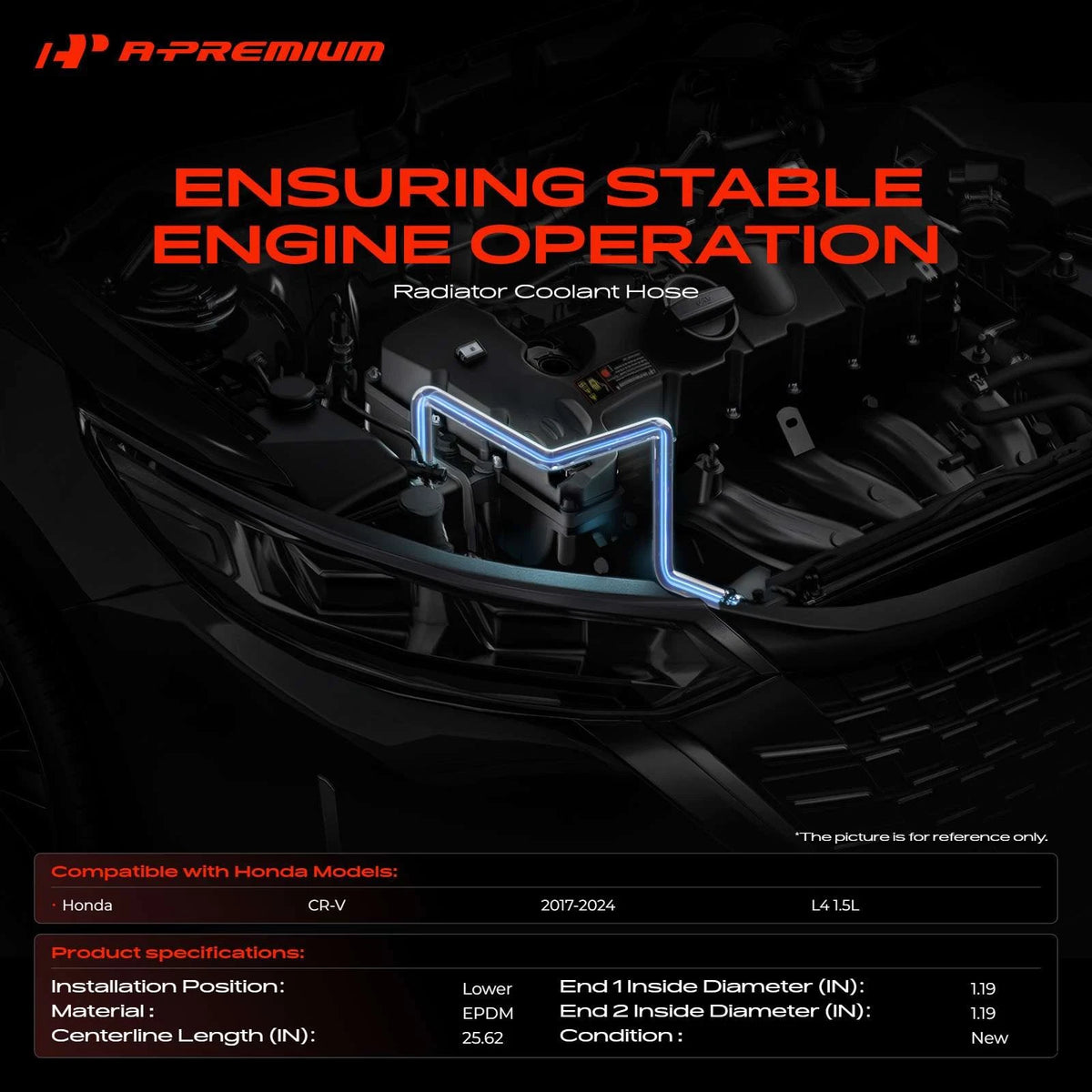 Lower Radiator Hose for Honda CR-V (2017–2024)