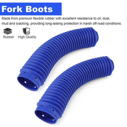 Set of 2 Front Fork Dust Boots for Honda CR125R CR250R CR500R XR600R (1985–1987) 51611-KA4-831