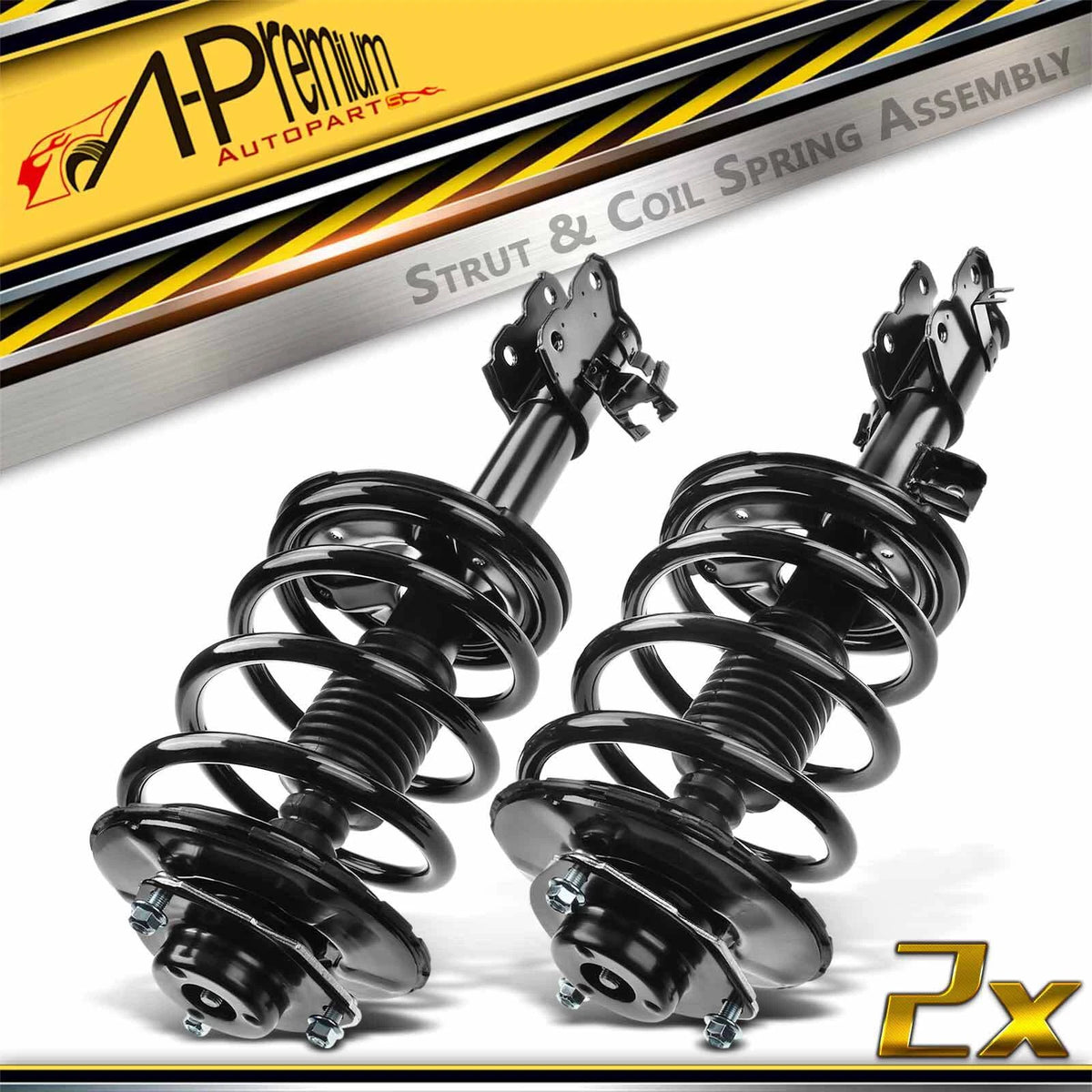 Set of 2 Front Struts w/ Coil Springs for Nissan Murano (2003–2007) 1331597L, 1331597R