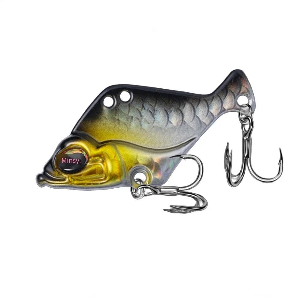 Zinc Alloy Rattling Lures Set of 3 (5g, 7g, 10g) with Triple Hooks