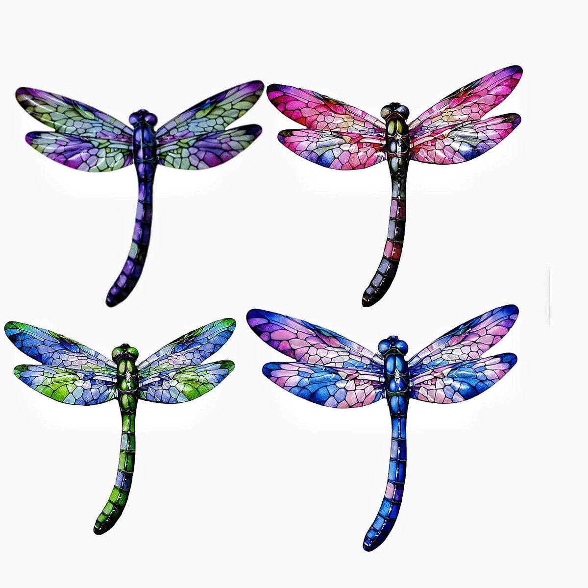 Dragonfly Metal Wall Art Decor for Outdoor Use (8")