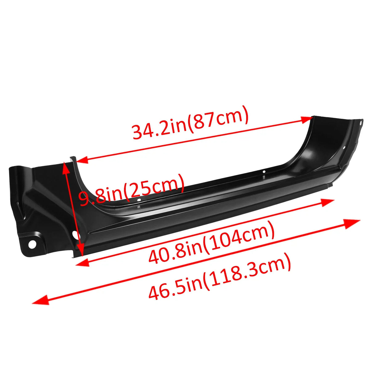 Set of 4 Chrome Bumpers for Chevy GMC C/K Pickup (1973–1987)