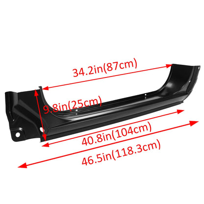 Set of 4 Chrome Bumpers for Chevy GMC C/K Pickup (1973–1987)