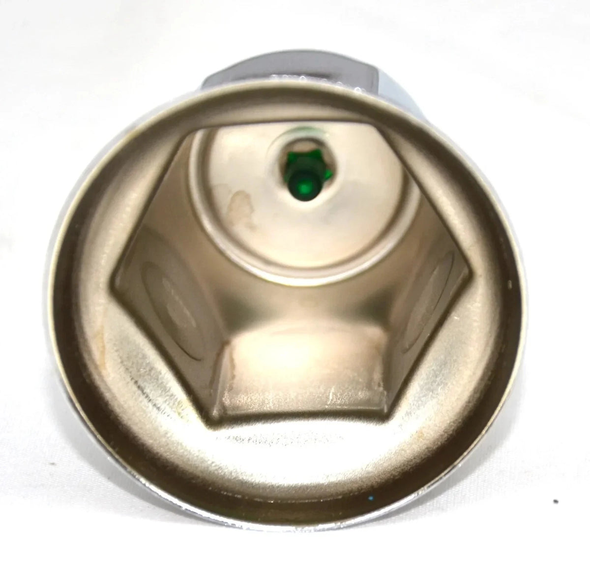 Set of 40 Lug Nut Covers 33mm Push-On Chrome Green Reflector GG#10492