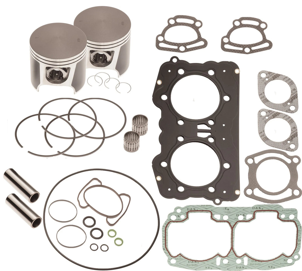 Top End Rebuild Piston Gasket Kit for SeaDoo 951 DI XP GTX RX LRV (1998–2002) 112-22-083-K5