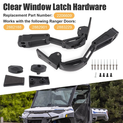 Clear Window Latch Hardware for Polaris Ranger Pro XD Crew (2206609)